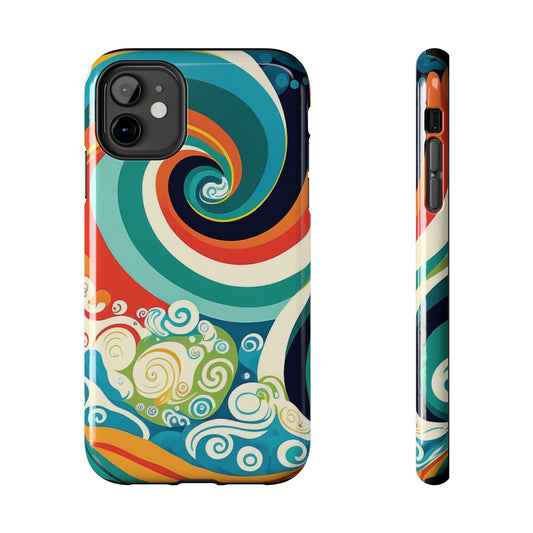 retro wave iphone case